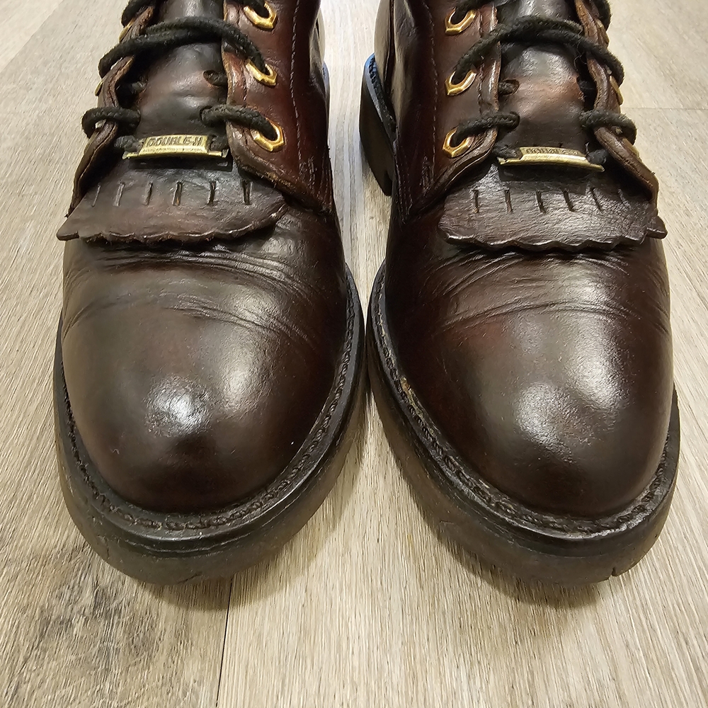 Double H Lacer Dark Brown Leather Boots - Picture 10 of 15